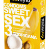 Презервативы для орального секса DOMINO Sweet Sex с ароматом тропических фруктов - 3 шт.