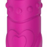 Ярко-розовая рельефная вибропуля Je Taime Silky Touch Vibrator - 9,4 см.