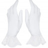 Короткие перчатки Etheria с оборками из тонкого цветочного кружева