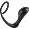 Черное эрекционное кольцо с анальным стимулятором Anal Plug Ring Черное эрекционное кольцо с анальным стимулятором Anal Plug Ring