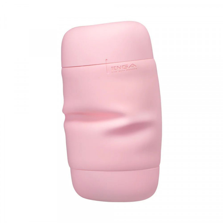 Розовый мастурбатор Tenga Puffy