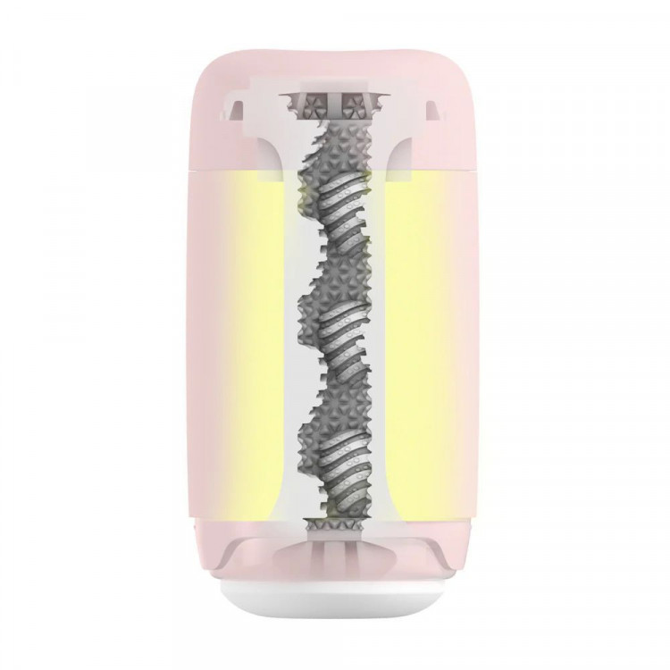 Розовый мастурбатор Tenga Puffy
