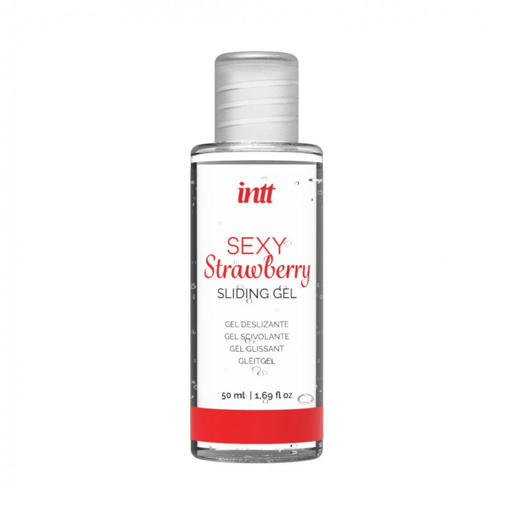 Красные трусики со стимулирующими бусинами и массажным гелем Sliding Gel Strawberry в комплекте