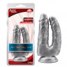 Серебристый анально-вагинальный фаллоимитатор Dick Cumming - 18 см. Серебристый анально-вагинальный фаллоимитатор Dick Cumming - 18 см.