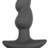 Черная анальная вибровтулка Erokay - 12,5 см.