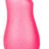 Розовая анальная пробочка с приплюснутым кончиком - 13 см.