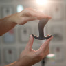 Чёрная анальная пробка Bootie M - 9,3 см.