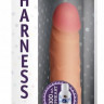 Трусики Harness с реалистичной насадкой-фаллосом с мошонкой №76 - 17 см.