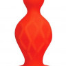 Красная коническая анальная вибровтулка - 10 см.