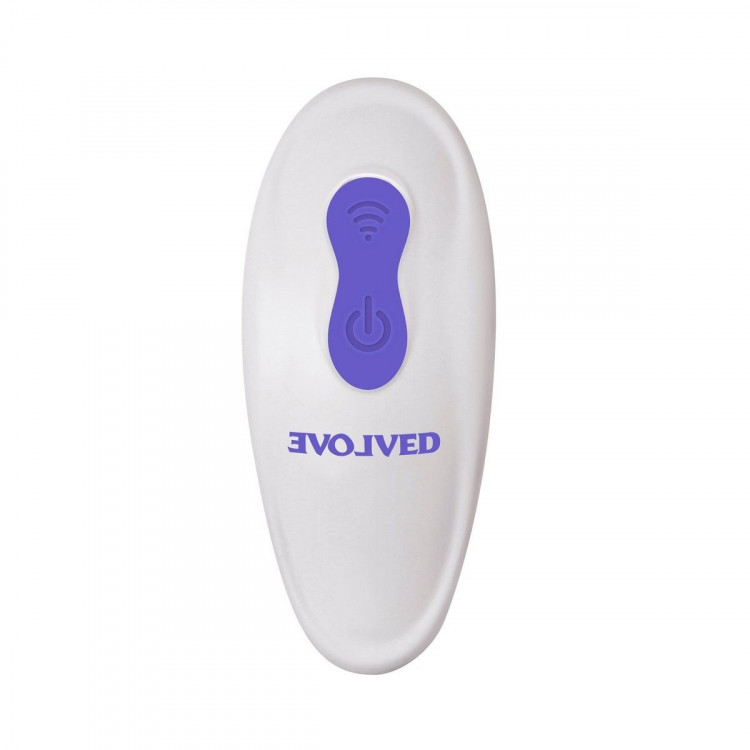 Фиолетовый гибкий вибростимулятор с пультом ДУ Anywhere Vibe 