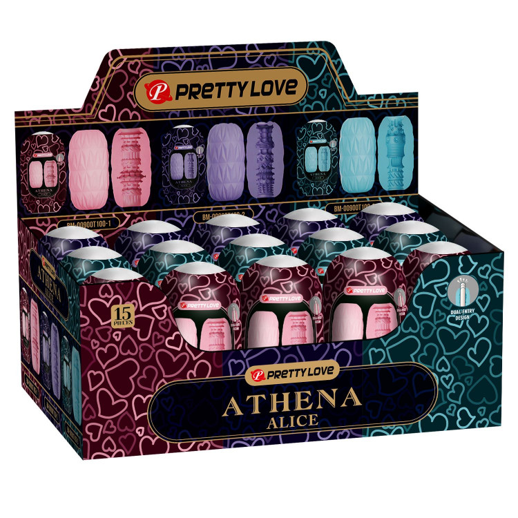 Набор из 15 мастурбаторов Athena Alice