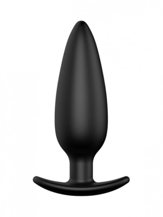 Черная анальная пробка №07 Self Penetrating Butt Plug - 12 см.