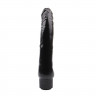 Черный вибратор-реалистик Vibe Cock - 22,5 см. Черный вибратор-реалистик Vibe Cock - 22,5 см.