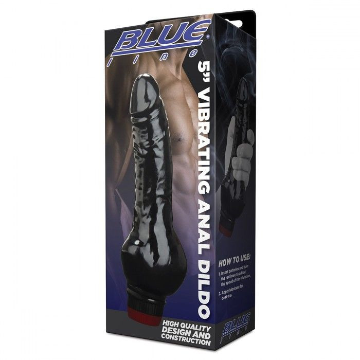 Черный анальный вибратор 5  VIBRATING ANAL DILDO