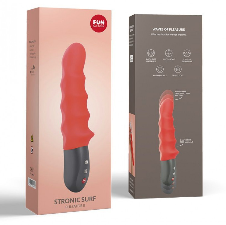 Оранжевый пульсатор Stronic Surf - 20,3 см.