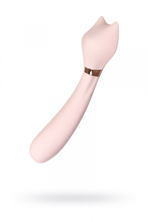Нежно-розовый вибратор Sinjoys CAT Coco - 21,3 см.