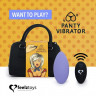 Фиолетовый вибромассажер в трусики с пультом ДУ Panty Vibe Remote Controlled Vibrator