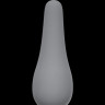 Светло-серая анальная пробка Slim Anal Plug Large - 12,5 см.