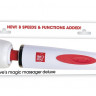 Белый проводной жезловый вибратор Magic Massager Deluxe
