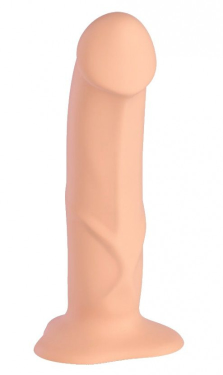 Телесный реалистичный фаллоимитатор The Boss Dildo - 18 см.
