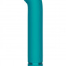 Бирюзовый перезаряжаемый вибратор Flamie - 18,5 см.