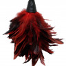 Кисточка с красно-чёрными пёрышками FRISKY FEATHER DUSTER - 36 см.