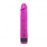Ярко-розовый вибратор-реалистик - 22,5 см.