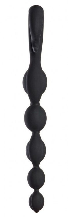 Черная анальная цепочка Bendybeads - 26,2 см.