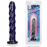 Фаллоимитатор цвета индиго Swirl Indigo - 17 см. Фаллоимитатор цвета индиго Swirl Indigo - 17 см.