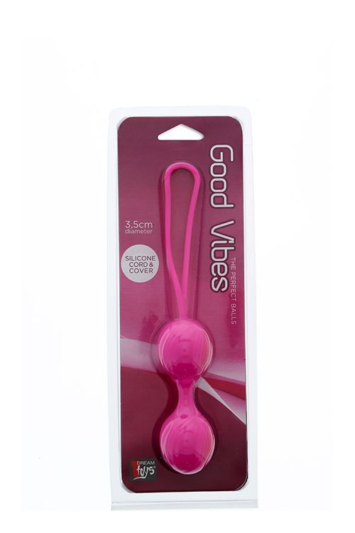 Розовые вагинальные шарики GOOD VIBES THE PERFECT BALLS PINK