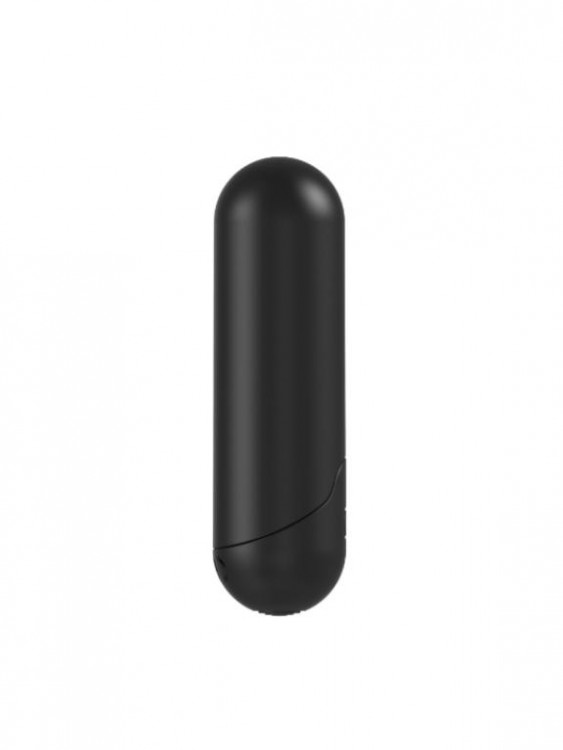 Черная перезаряжаемая анальная пробка №08 Cone-shaped butt plug - 13,5 см.