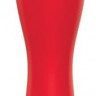 Красный гладкий мини-вибромассажер - 12,5 см.