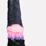 Черно-розовый фаллоимитатор  Мустанг large+  - 52 см.