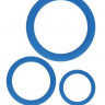 Набор из 3 эрекционных колец синего цвета
