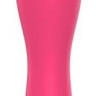 Розовый гладкий мини-вибромассажер - 12,5 см.