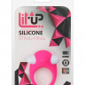 Розовое эрекционное кольцо LIT-UP SILICONE STIMU RING 6