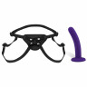 Фиолетовый поясной анальный стимулятор - 12,7 см.
