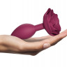 Сливовая анальная пробка с ограничителем-розой Open Rose Size M Butt Plug Сливовая анальная пробка с ограничителем-розой Open Rose Size M Butt Plug