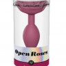 Сливовая анальная пробка с ограничителем-розой Open Rose Size M Butt Plug Сливовая анальная пробка с ограничителем-розой Open Rose Size M Butt Plug