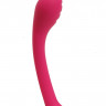 Ярко-розовый фаллоимитатор с изогнутой головкой - 18 см.