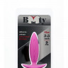 Малая розовая анальная пробка BOOTYFUL ANAL PLUG XTRA SMALL PINK - 9 см. 