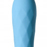 Голубой мини-вибратор S-HANDE MINI 3 с рельефом - 11,8 см.