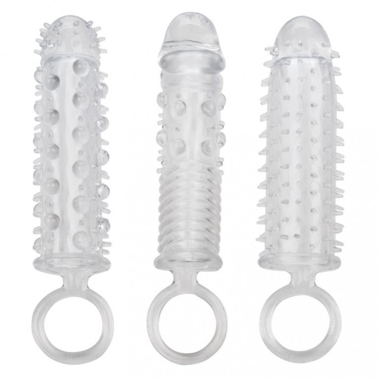 Набор из 3 прозрачных насадок 3 Piece Textured Extension Set
