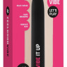 Черный гладкий вибромассажер Feelgood Vibe #Vibe it ap - 17,2 см.