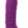 Фиолетовый фаллоимитатор с двойным слоем  Dual Density 5  - 17,8 см.