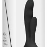 Черный вибратор G-Spot and Clitoral Vibrator Flair - 17,5 см.