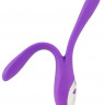 Фиолетовый сдвоенный вибратор Bendable Double Vibrator - 24,3 см.