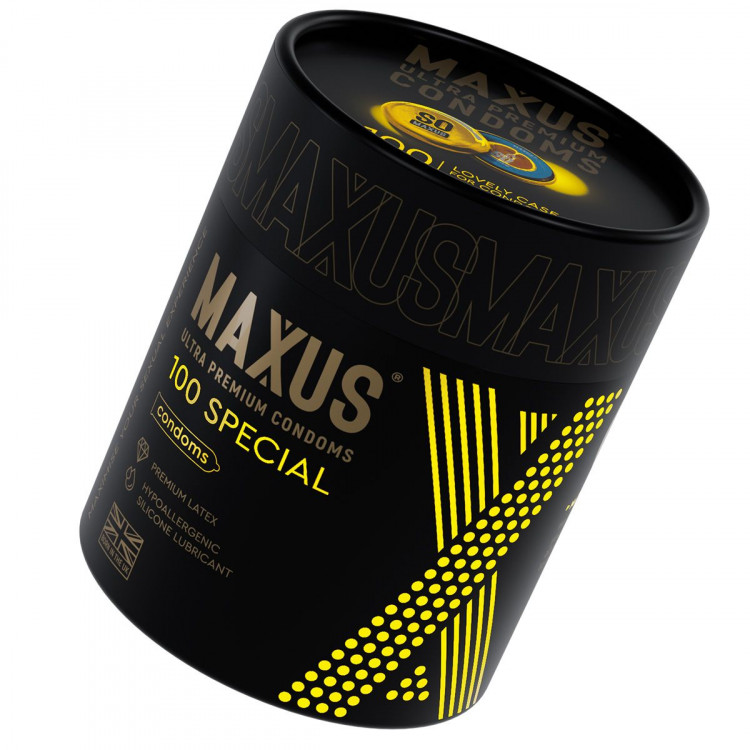 Текстурированные презервативы в кейсе MAXUS So Much Sex - 100 шт.