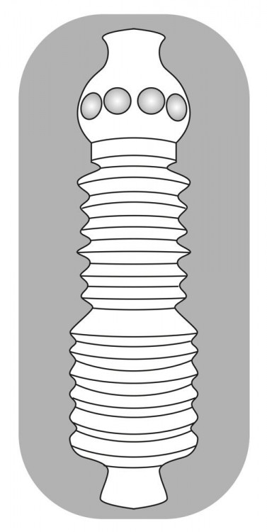 Прозрачный мастурбатор Pocket Masturbator Twister