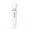 Белый жезловый вибромассажёр Wand Massager - 19 см.